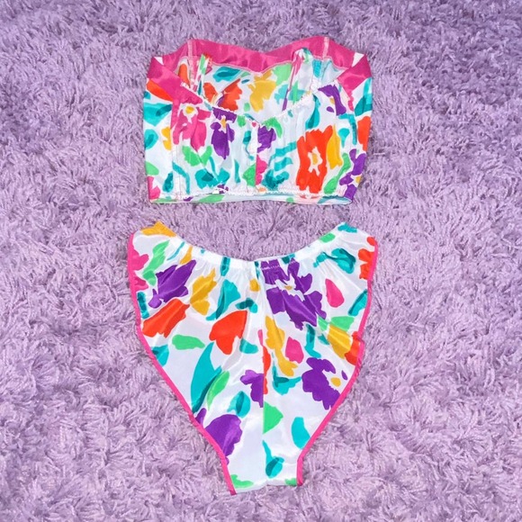 VTG Christian Dior Corset Bustier Top Lingerie Boudoir Tap Panties Lounge Set - Picture 2 of 12